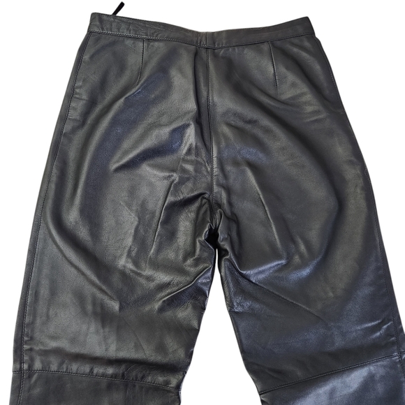 BOD & CHRISTENSEN Genuine Leather Soft Pant — Black / Ladies 12 - Picture 4 of 14